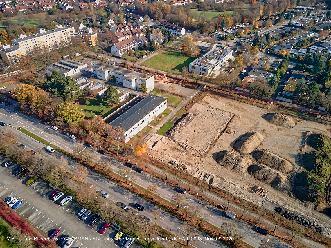 09.11.2020 - Baustelle Grundschule am Karl-Marx-Ring in Neuperlach